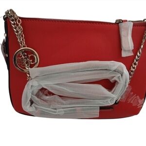 Red Chain Shoulder Bag